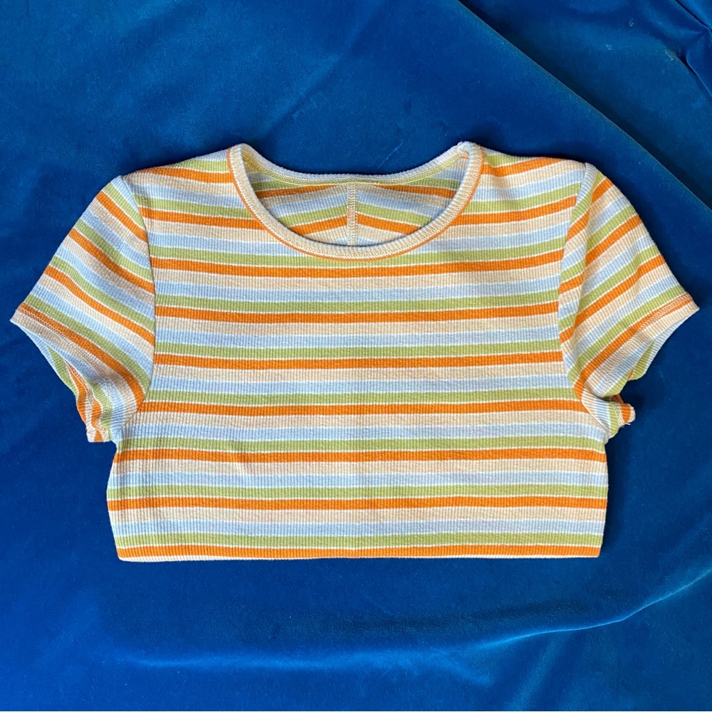 Y2K Baby Tee Vintage Ribbed - Picture 2 of 8
